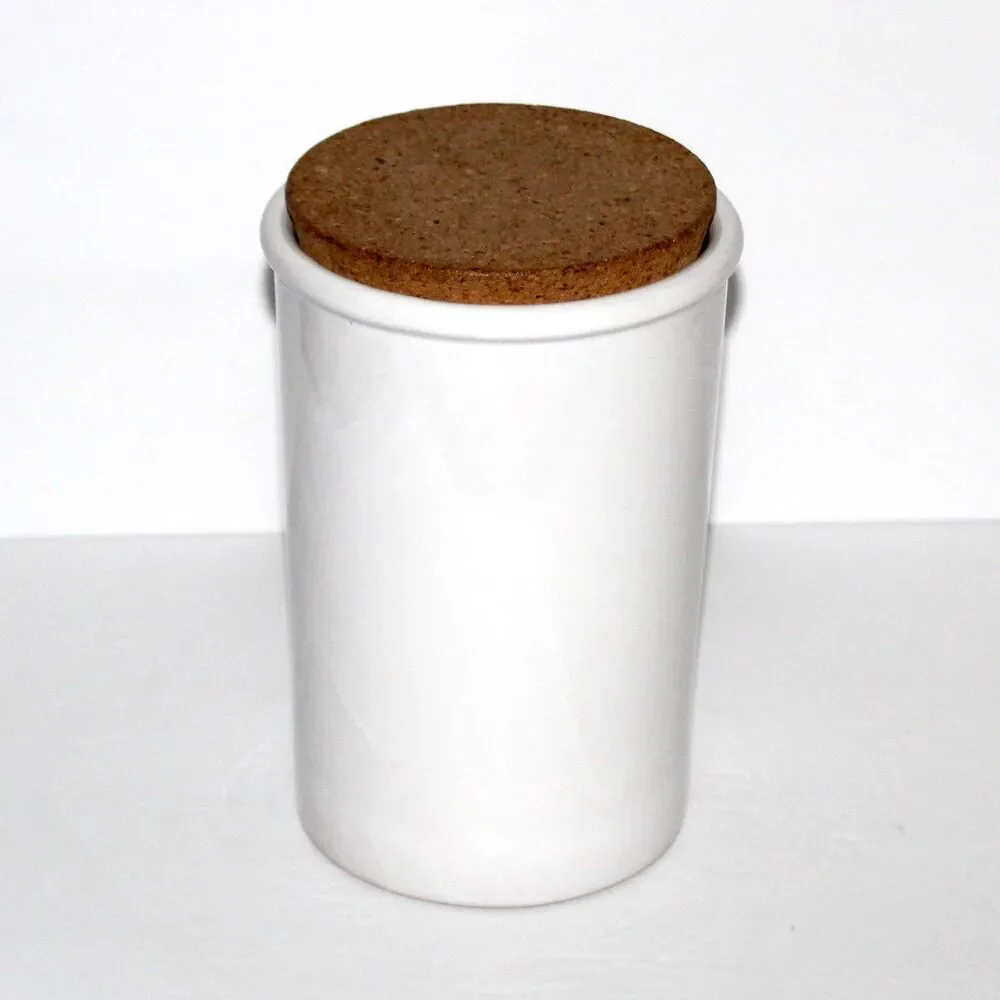 Pasta Canister Terracotta from Tuscany Florence Italy Ceramiche Alfa Spa white